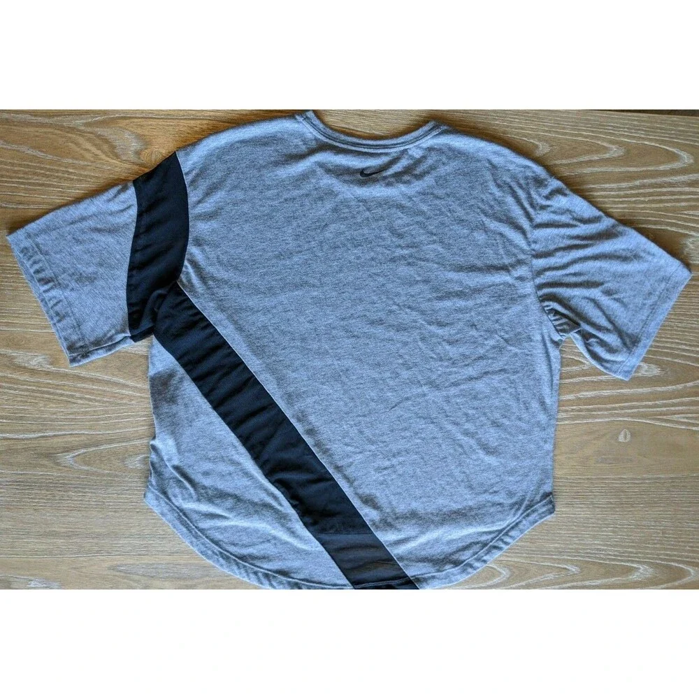 Nike Women's Size S Bonded Mesh Jersey Tee (Black/ Gray)